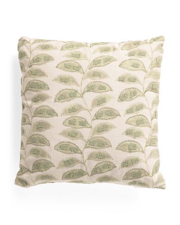 20x20 Wavy Leaves Pillow | TJ Maxx