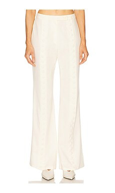 YLLW THE LABEL Fabio Snap Trouser in White from Revolve.com | Revolve Clothing (Global)