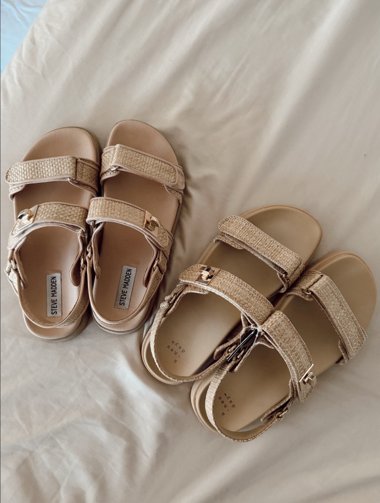 Steve Madden Mona sandal vs. Target lookalikes 👀 Both are SO cute, but one is under $30! Both are TTS and on SALE — which would you pick? 

#LookForLess #TargetFinds #SteveMadden #SandalSeason


#LTKSaleAlert #LTKShoeCrush #LTKStyleTip