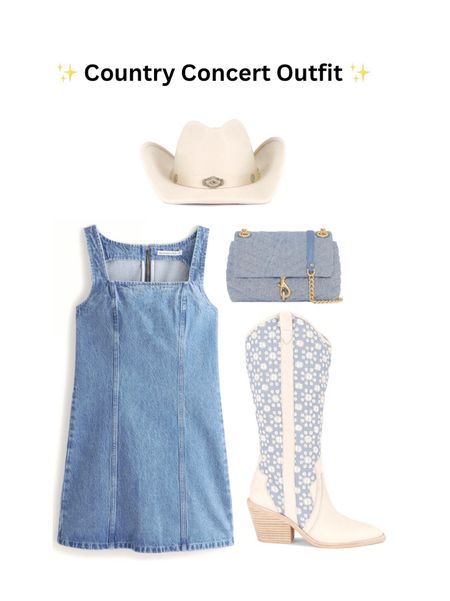Country Concert Outfit 

Country Concert, Country Style, Denim Outfit, Denim Dress, Cowboy Hat, Boots, Cow Boy Boots, Festival Outfit, Bags 
