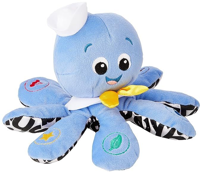 Baby Einstein Octoplush Musical Octopus Stuffed Animal Plush Toy, Age 3 Month+, Blue, 11" | Amazon (US)