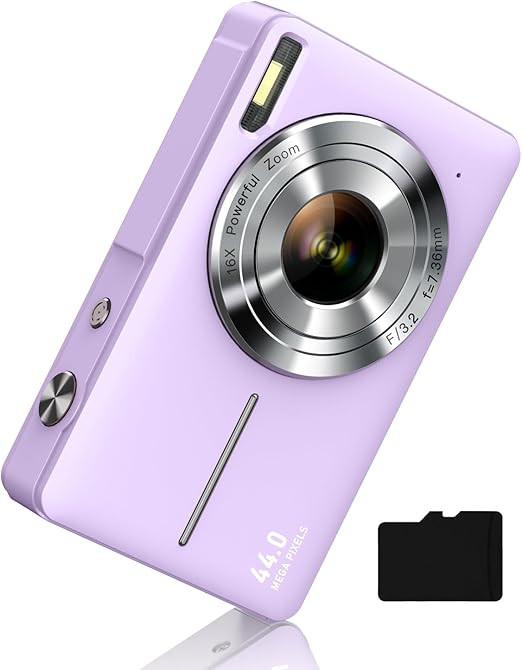 Digital Camera FHD 1080P, Camkory Point and Shoot Digital Cameras with 16X Zoom Anti Shake, 32GB ... | Amazon (US)