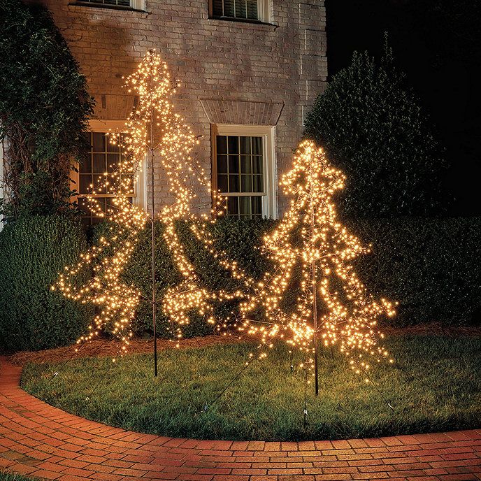 LED Twinkle Outdoor Christmas Tree Staked Holiday D�cor | Ballard Designs, Inc.