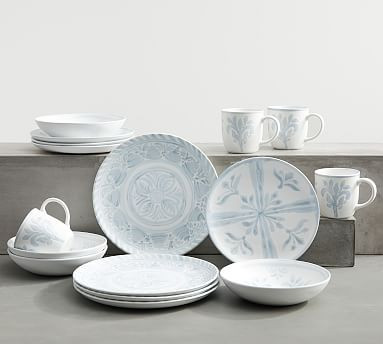 Chambray Stoneware Dinnerware Set | Pottery Barn (US)