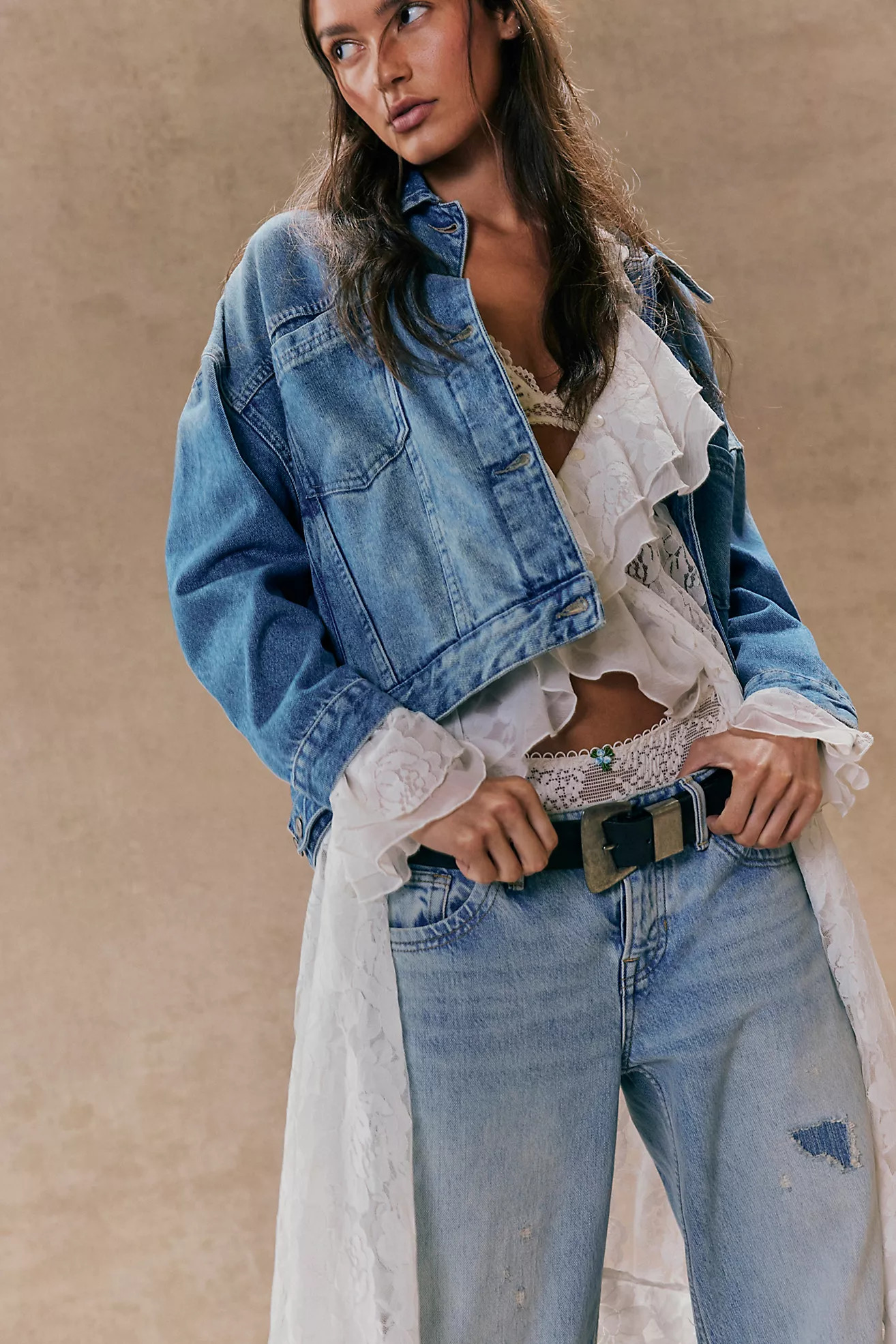 We The Free Opal Swing Denim Jacket | Free People (Global - UK&FR Excluded)