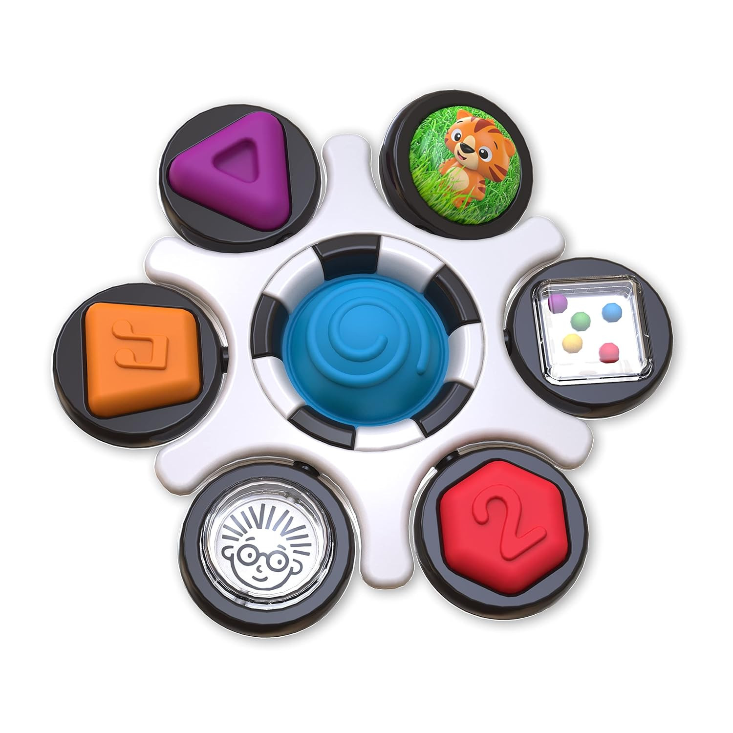 Baby Einstein Curiosity Clutch Fidget Sensory Toy and Pop It Rattle, BPA Free Infant Teether, Age... | Amazon (US)