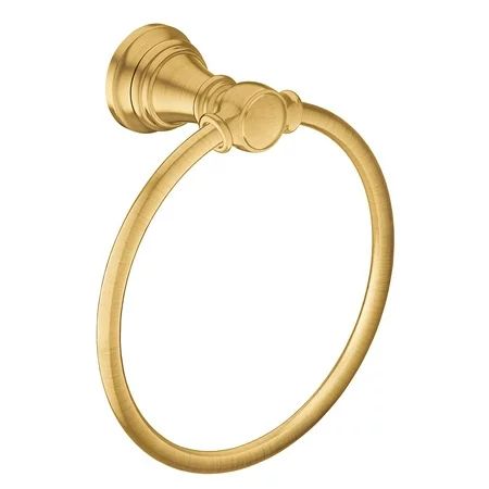 Moen YB8486BG Weymouth Bathroom Hand Towel Ring, Brushed Gold | Walmart (US)