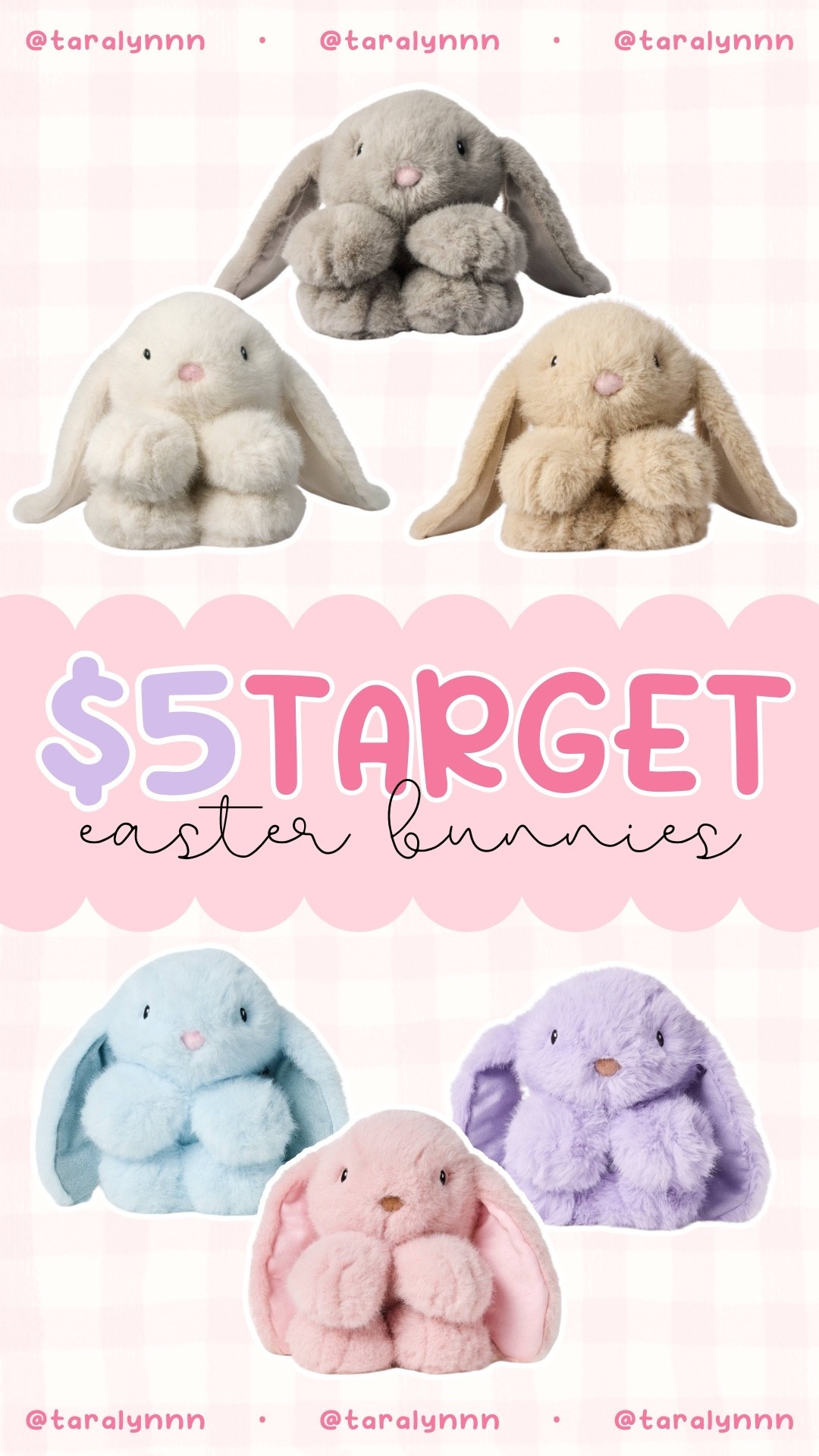 Target dropped the cutest Easter bunnies for only $5!! Six color options 🐰 these will sell out quick! 

#easter #easterbunny #bunny #bunnies #stuffedanimal #easterbasket #kids #family #holiday #seasonal #spring 

#LTKmomlife #LTKKids #LTKSeasonal