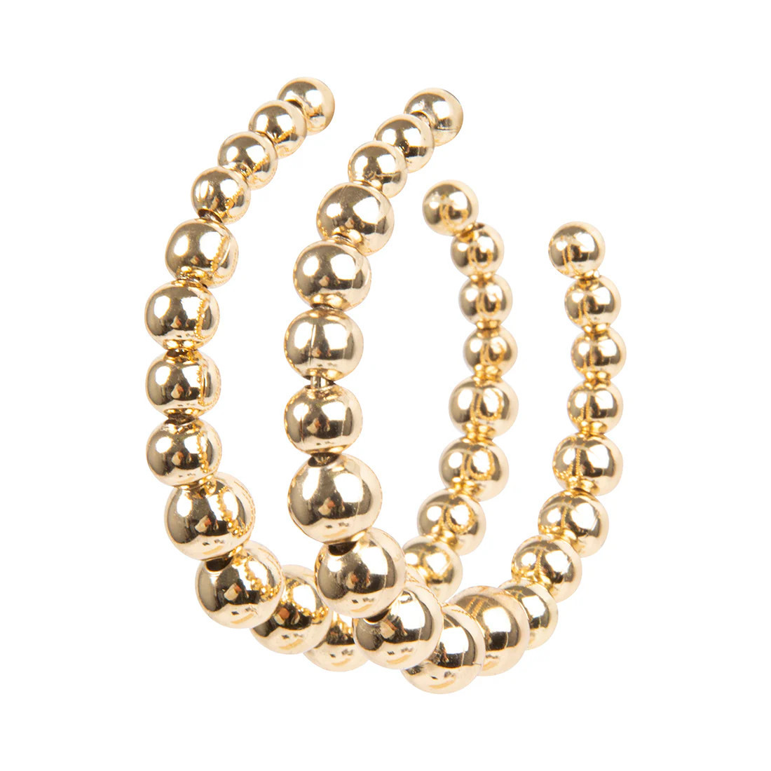 GRADUATED BALL HOOPS GOLD | Steve Madden (US)