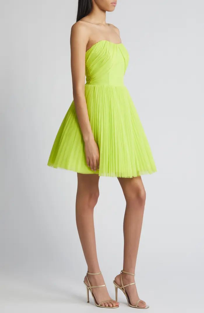 Hutch Pleated Strapless Tulle Minidress | Nordstrom | Nordstrom