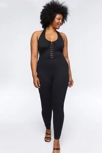 Plus Size Lace-Up Jumpsuit | Forever 21 (US)