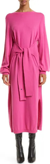 Ted Baker London Essya Slouchy Long Sleeve Tie Waist Sweater Dress | Nordstrom | Nordstrom