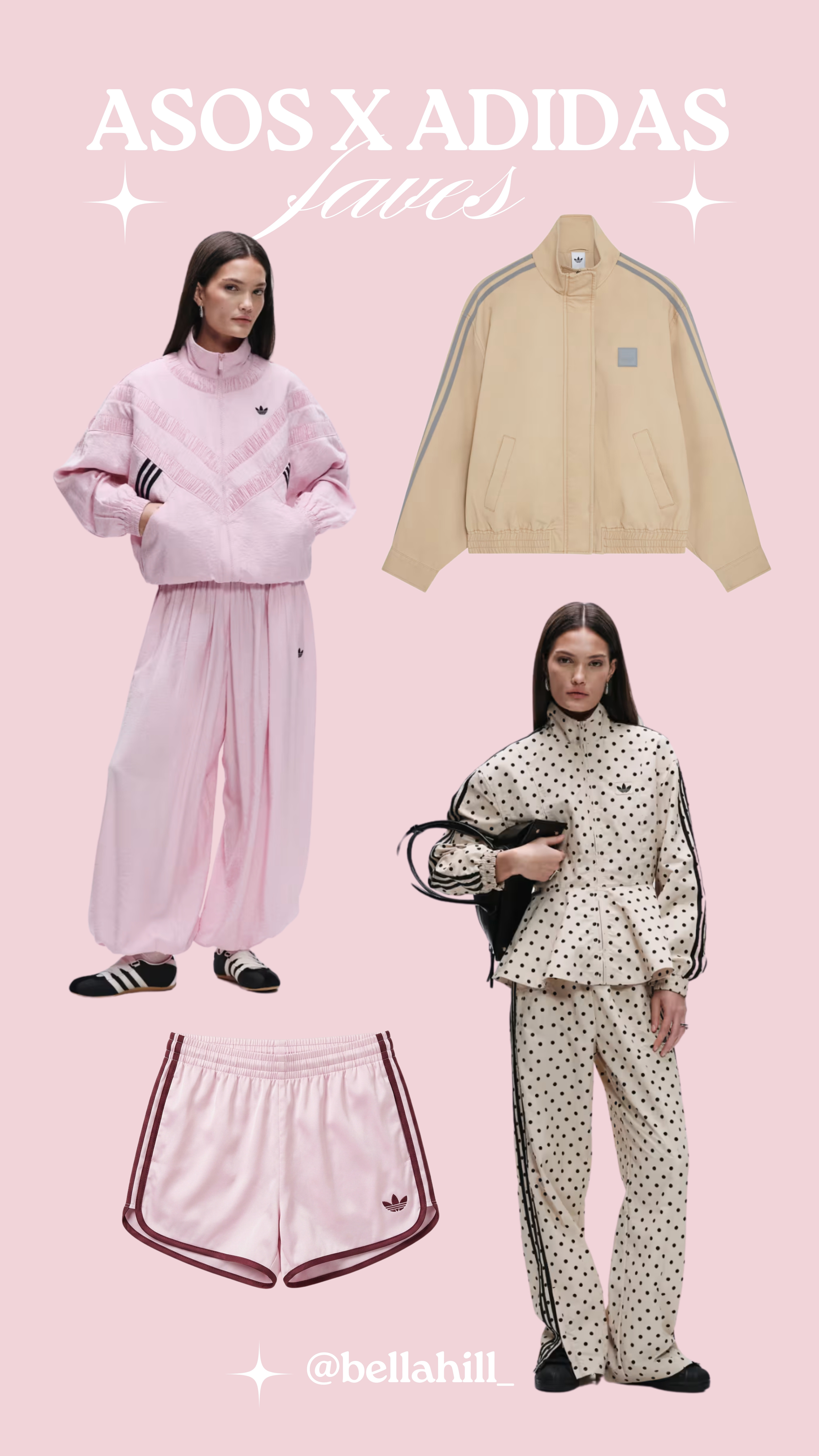 ASOS X Adidas faves 🩷⭐️

track pants, joggers, balloon trousers, polka dots, sport shorts, high neck, funnel neck, bomber jacket, track jacket, spring outfits 

 #LTKuk #LTKspring #LTKsummer