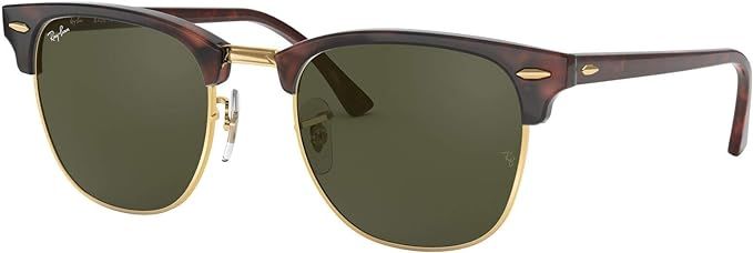 Amazon.com: Ray-Ban Men Square Sunglasses Black Frame Green Lens Medium : Clothing, Shoes & Jewel... | Amazon (US)