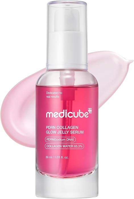 medicube PDRN Pink Collagen Glow Jelly Serum | Lightweight Water-Jelly For Plump & Supple Skin | ... | Amazon (US)
