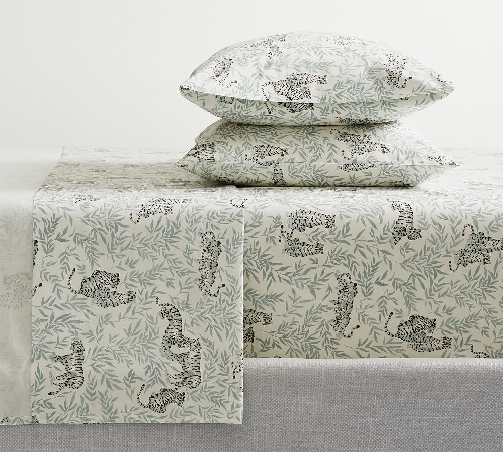 Tiger Organic Percale Sheet Set | Pottery Barn (US)