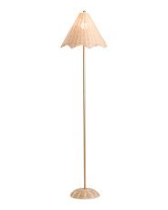 Scalloped Rattan Floor Lamp | TJ Maxx