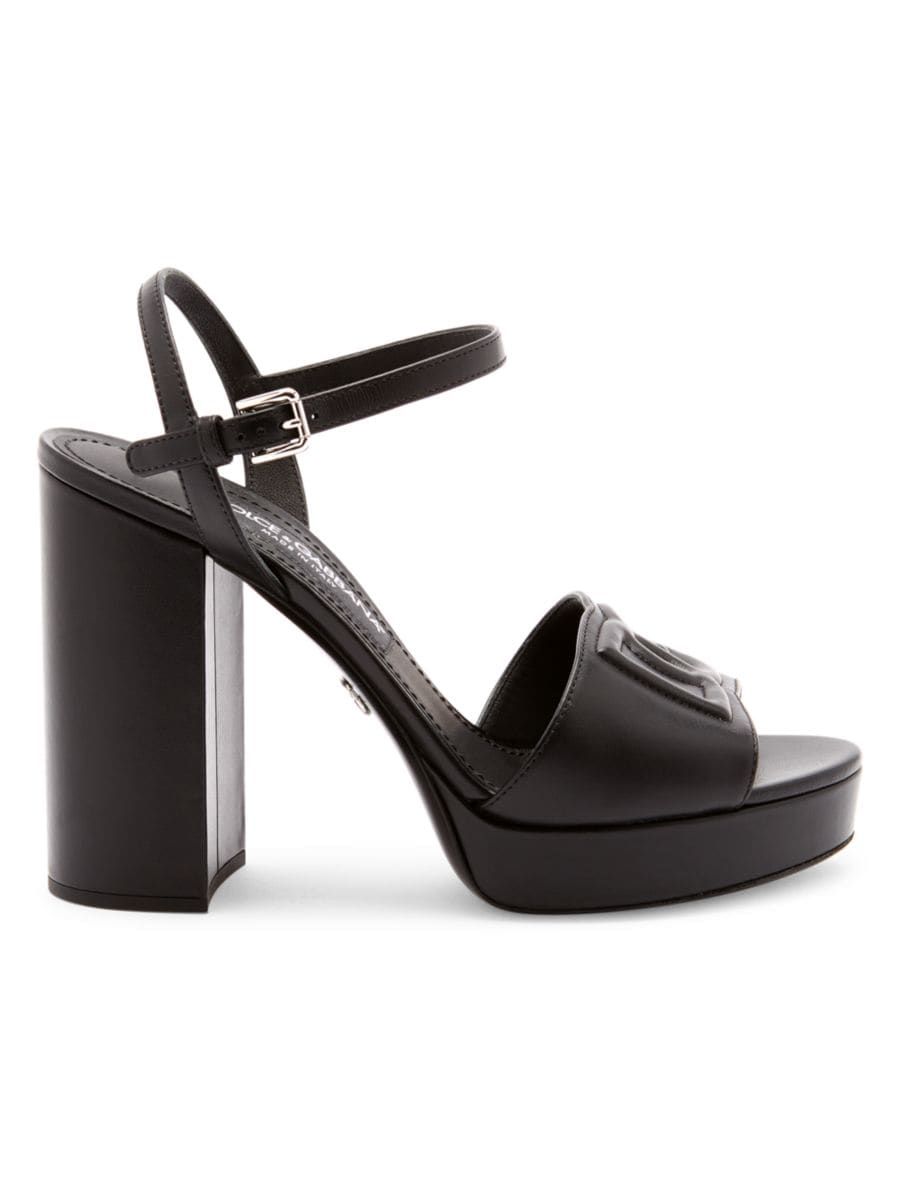 85MM Leather Platform Sandals | Saks Fifth Avenue