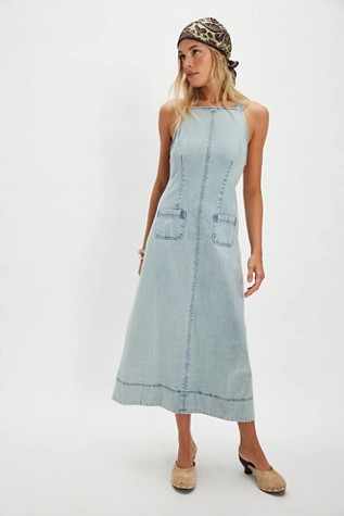 Dex Denim Midi Dress | Free People (Global - UK&FR Excluded)