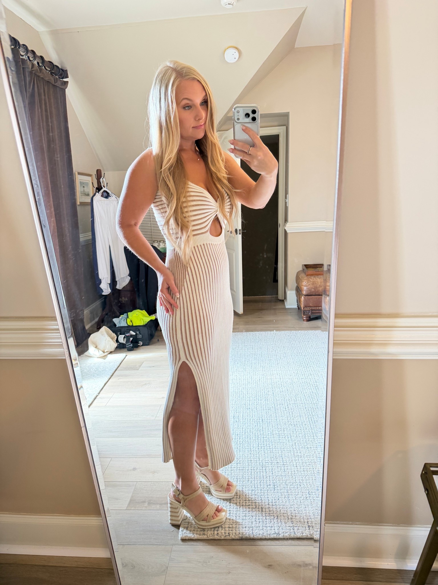 The cutest bridal heels! Easy and comfy to walk in. Dress is the going coastal from everyday chic boutique 🤍       #bridal 

#LTKShoeCrush #LTKWedding #LTKStyleTip