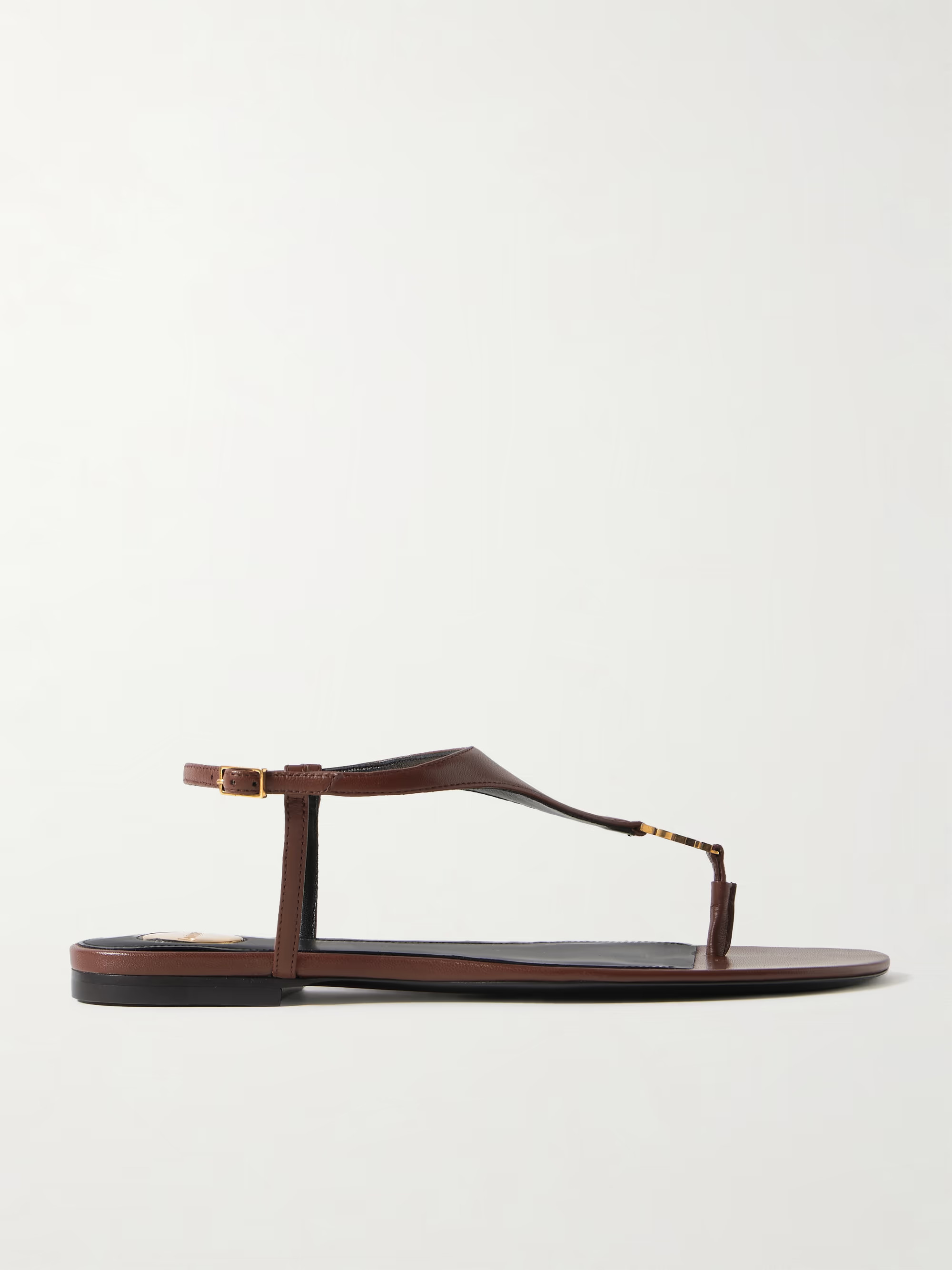 Cassandra logo-embellished leather slingback sandals | NET-A-PORTER APAC
