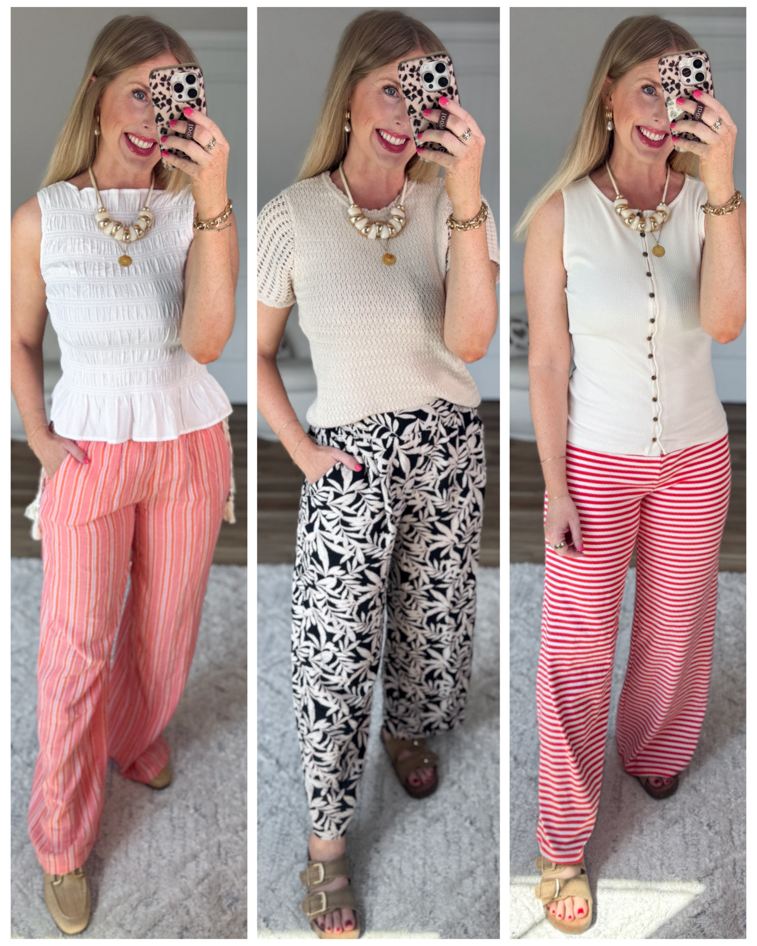 Daily try on, Walmart outfit, Walmart fashion, Walmart try on, time and tru, no boundaries, printed pants, Walmart style

#LTKootd #LTKmomlife