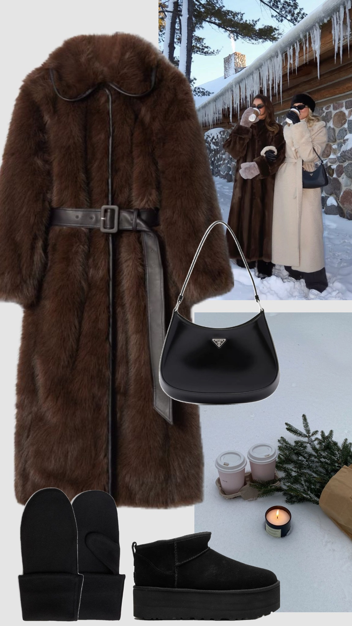 Trending Faux Fur Fashion for 2025/2026: Cozy winter outfit for colder days and for the holiday season 🩵  

 #LTKStyleTip #LTKShoeCrush #LTKItBag