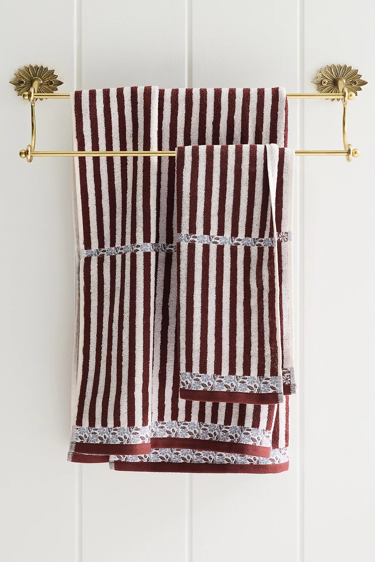 Evita Cotton Striped Woven Towel Collection | Anthropologie (US)