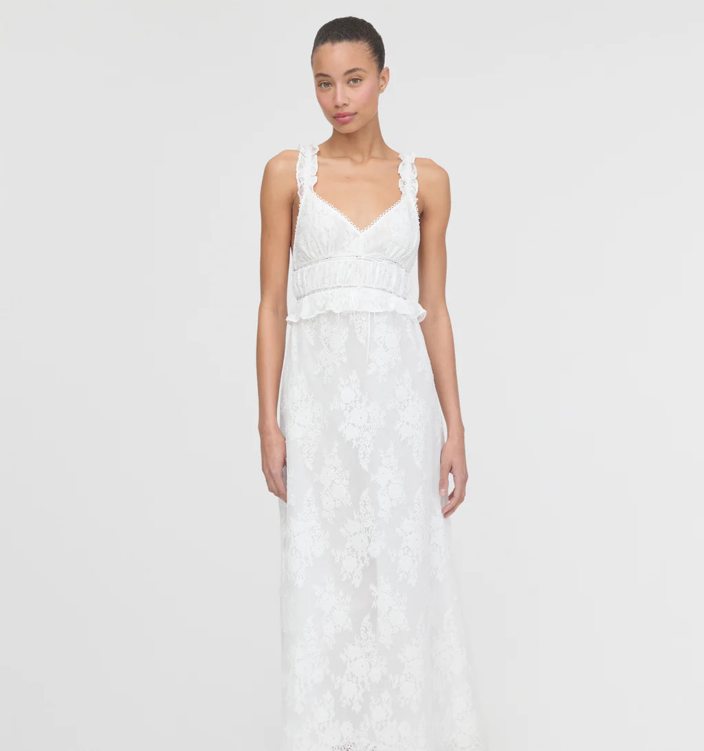 The Bonnie Nightgown - White Magnolia Lace | Hill House Home US
