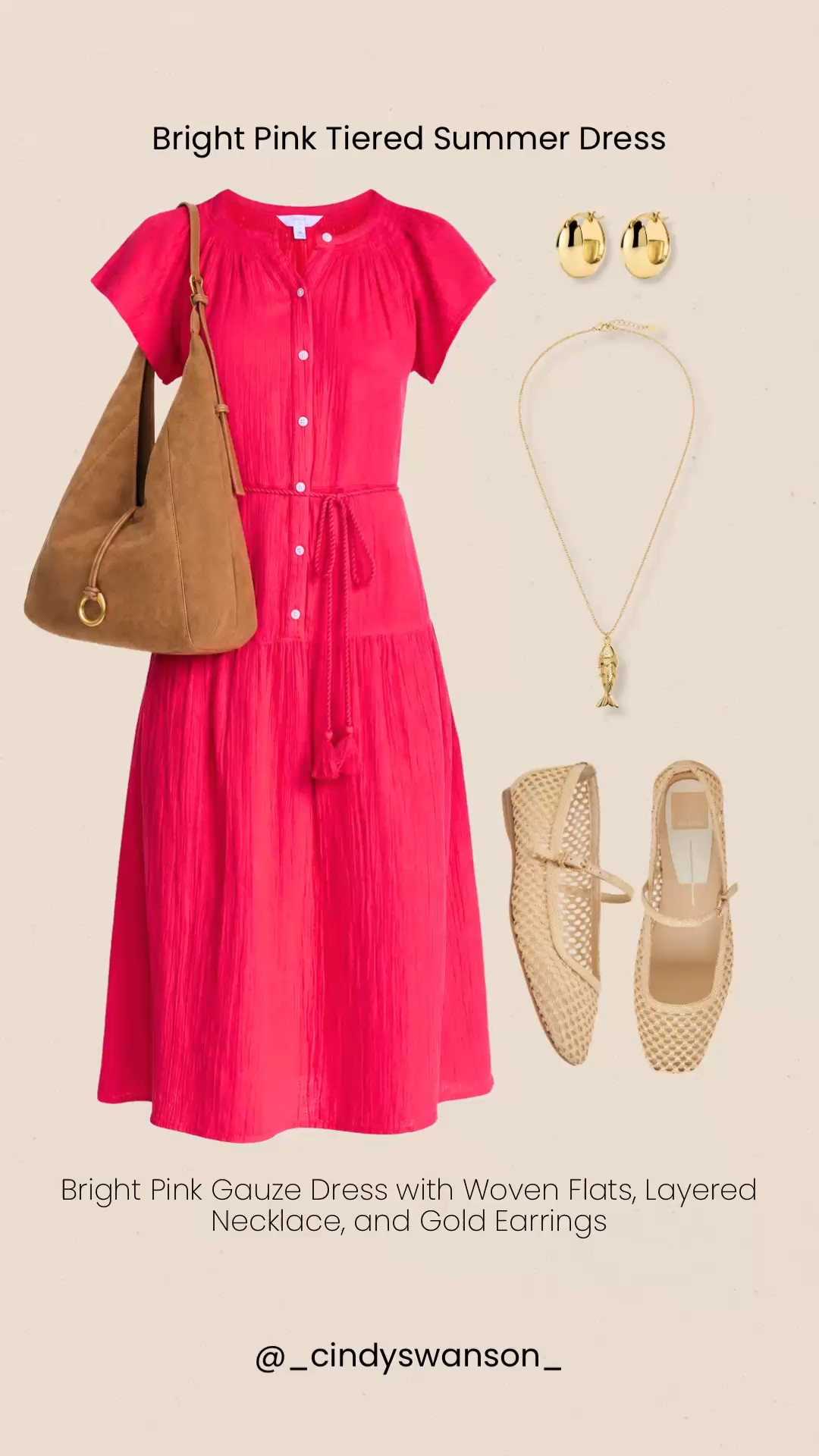 This bright pink gauze midi dress is on sale and such a great summer find! 💗 Lightweight, breathable, and finished with a flattering tie waist and button-front design you’ll wear on repeat. Paired with woven ballet flats and simple gold accessories for an effortlessly polished look.

💡 LTK MADE EASY
❤️ Heart = Support my posts!
🔖 Save = Get sale & restock alerts
📋 Lists = Keep favorites organized
📲 Share = Send lists and products to a friend. Hello, Christmas List!
💬 Comment = Ask me anything about what I’m wearing. :-)

#LTKSaleAlert #LTKootd #LTKOver40