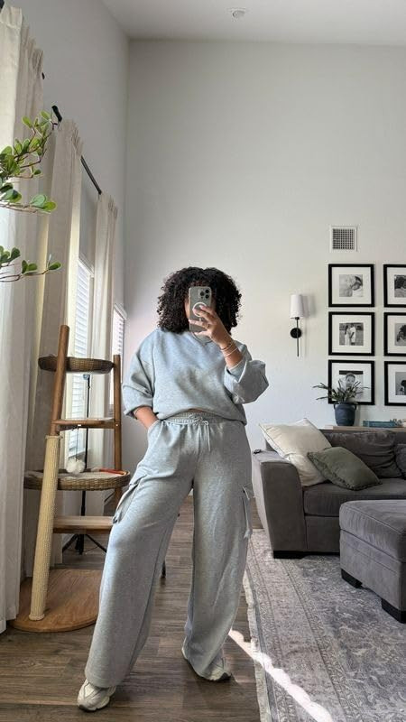Obsessed with this loungewear set perfect for wfh outfit! #LTKloungewear 

 #LTKootd #LTKMidsize
