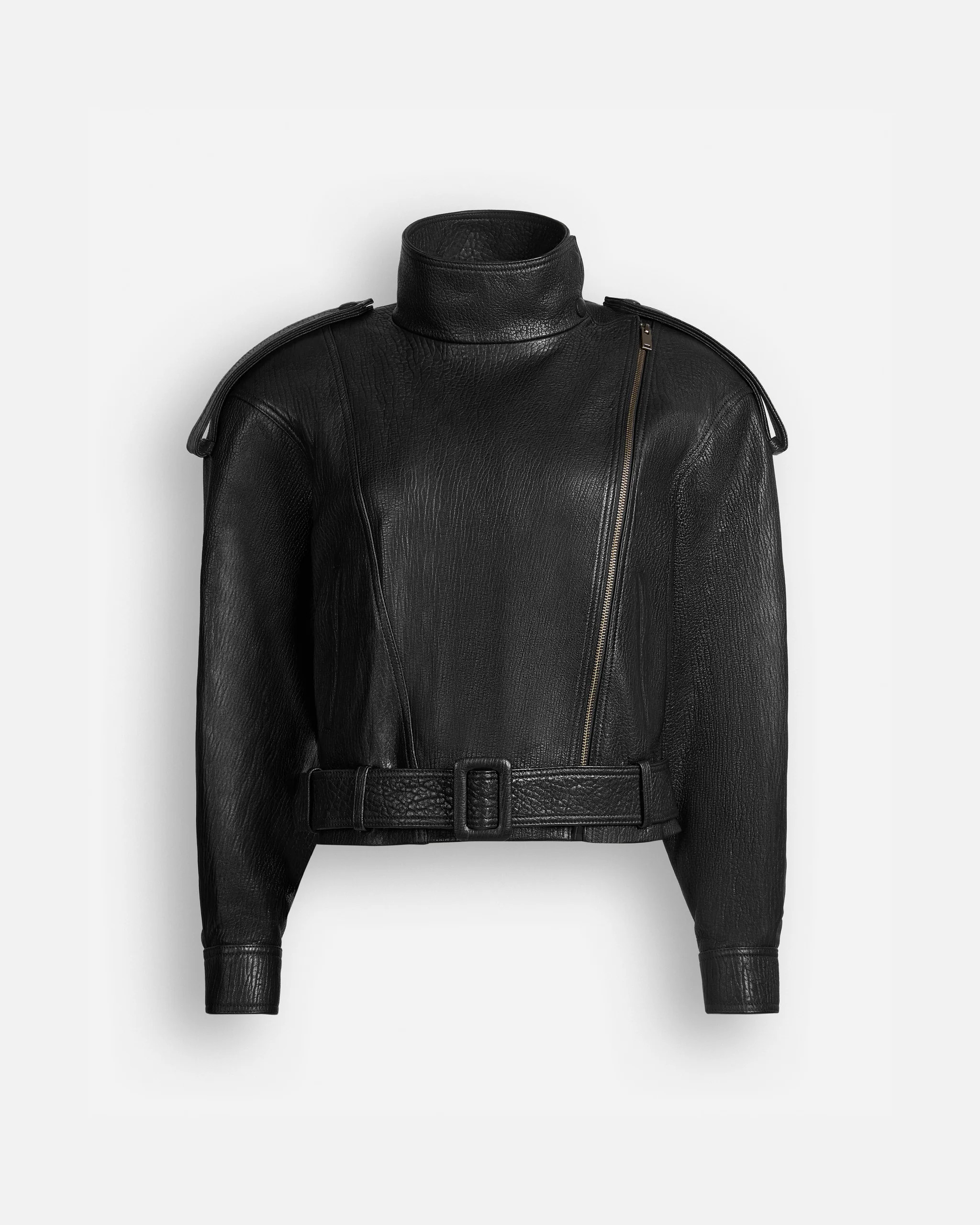 Serpa Grained Leather Jacket | DUCIE