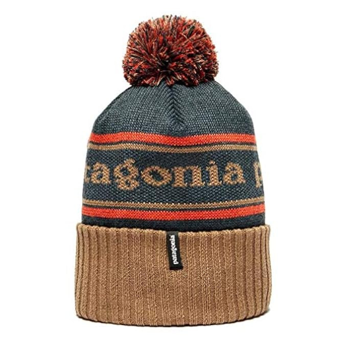 Patagonia Men's Powder Town Beanie (One Size Fits All, Park Stripe/Mojave Khaki) | Amazon (US)