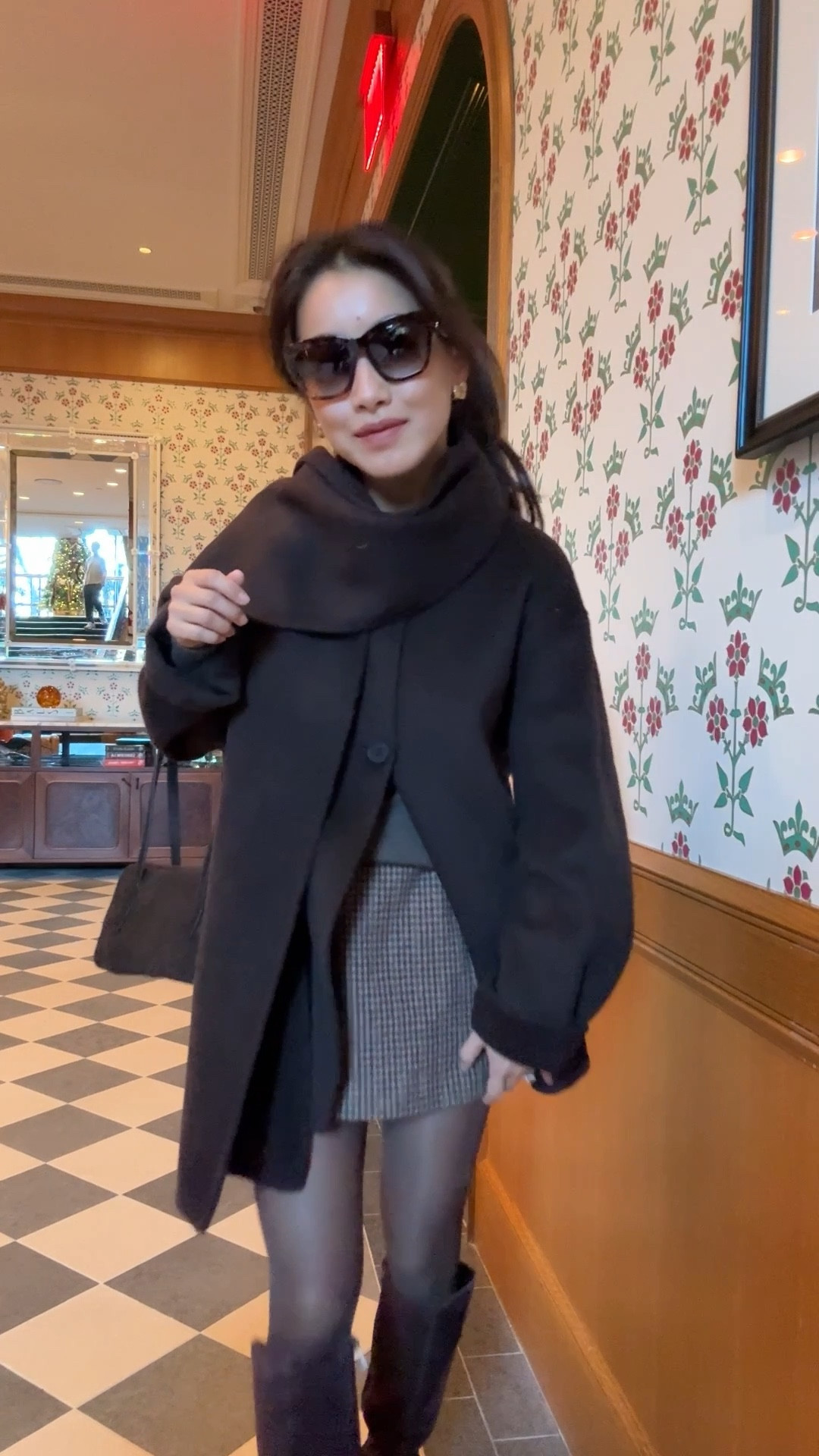 Exact scarf coat is nearly sold out, but Zara has several even on sale, navy one is well stocked!

- Zara scarf coat XS oversized fit

- Sezane skirt 0 

- Naturalizer suede boots 5.5 Narrow calf petite friendly

For petite friendly boots on a budget, I linked Steve Madden on sale thats stretchy and slim fit at the calf

- calzedonia sheer tights S runs small/short

- madewell bag

winter outfit with skirt and boots, zara sale 

 

 #LTKootd #LTKSaleAlert #LTKPetite