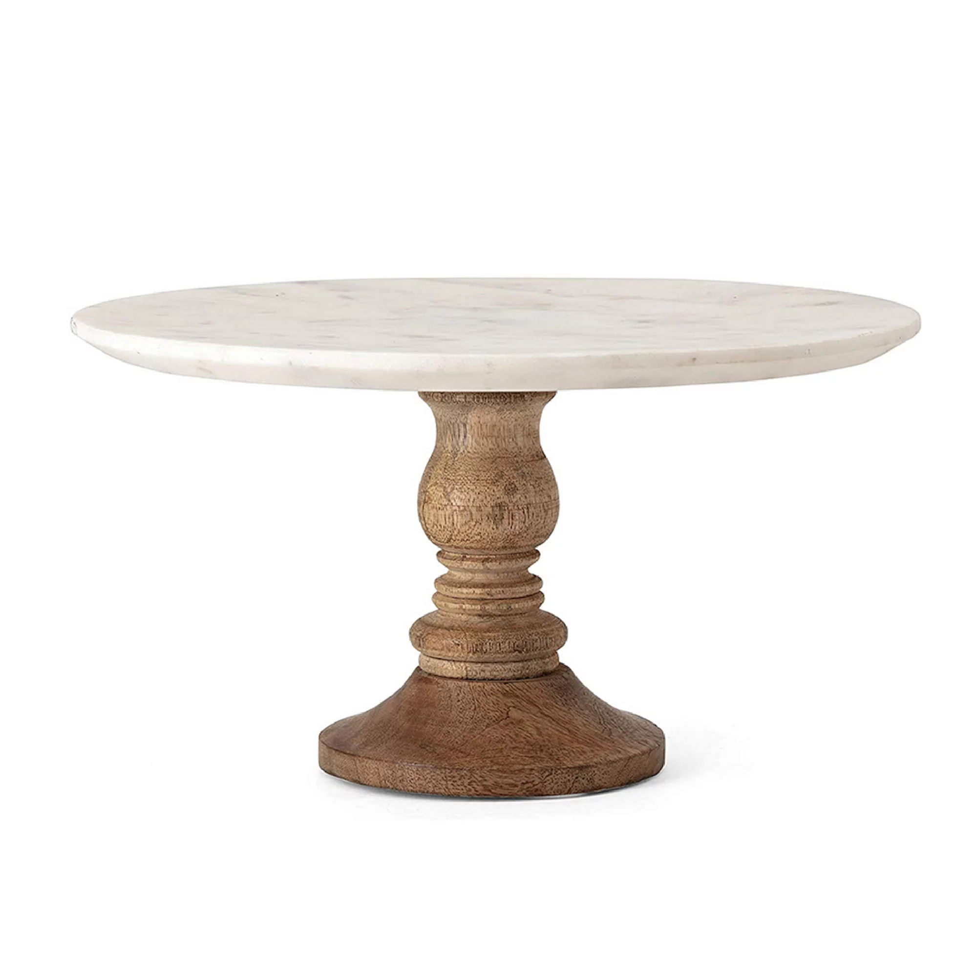 A&B Home Lissa Marble & Wood Cake Stand Table Decor | Kohl's