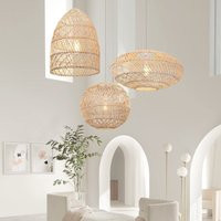 Bamboo Rattan Chandelier-Wicker Lamp-High Quality Pendant Light-Handmade Woven Lamp-Home Decor Lamp- | Etsy (US)