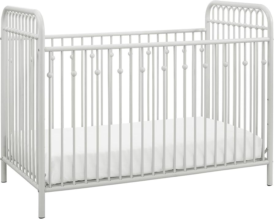 Little Seeds Monarch Hill Ivy Metal Crib, White | Amazon (US)