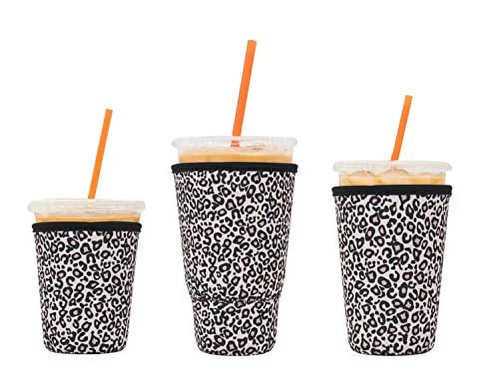 3 Pack Reusable Iced Coffee Sleeves - LOVAC Insulator Sleeve for Cold Beverages, Neoprene Cup Hol... | Walmart (US)