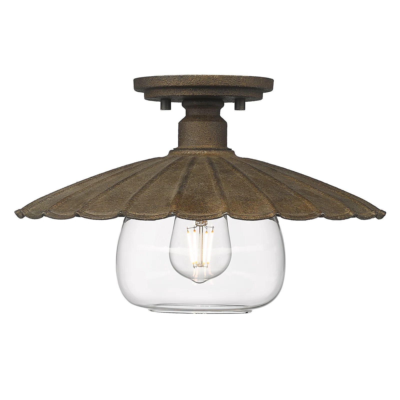 Harvard Glass Semi Flush Mount | Wayfair North America