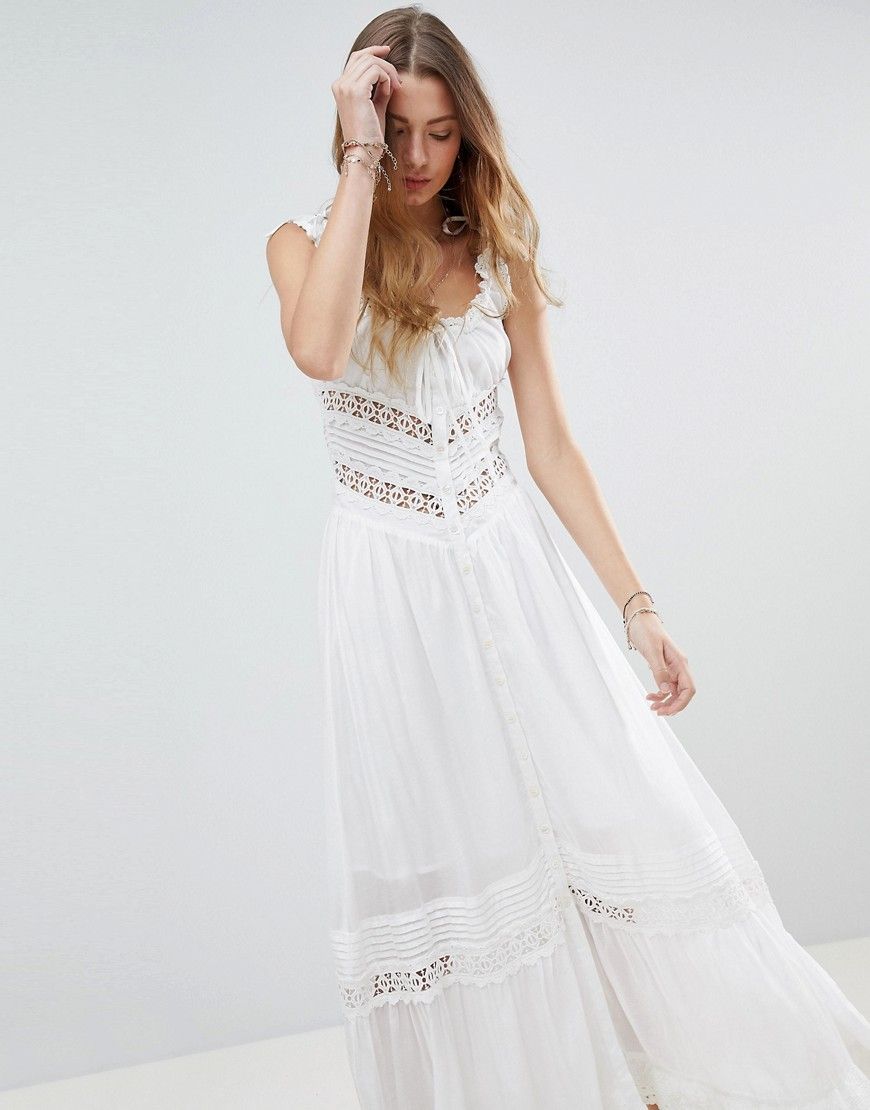 Rahi Cali Dreamcatcher Lace Maxi Dress - White | ASOS US