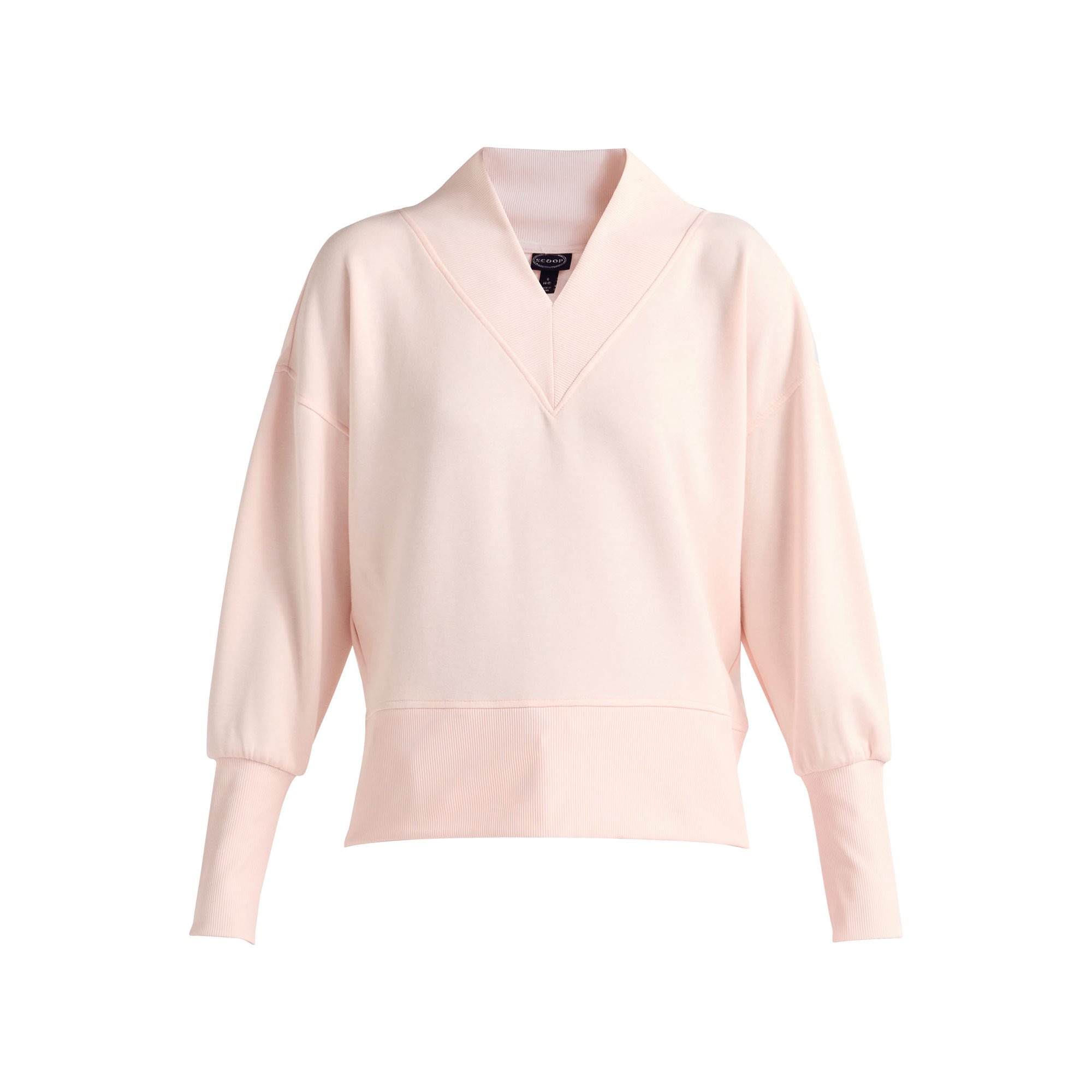 Scoop Women's and Women's Plus Ultimate ScubaKnit V-Neck Sweatshirt, Sizes XS-4X | Walmart (US)