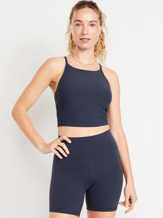 Light Support StudioSmooth Longline Sports Bra | Old Navy (CA)