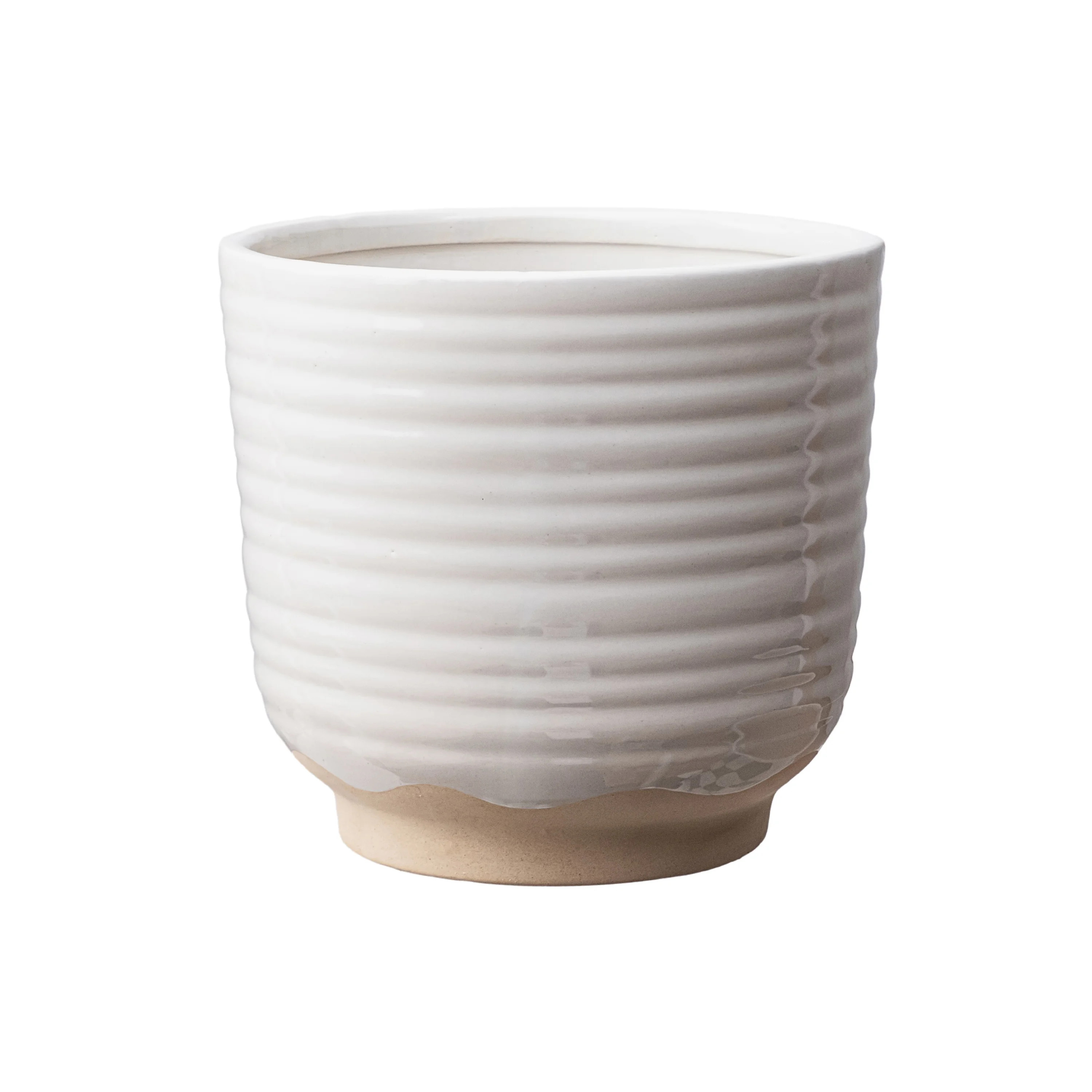 Better Homes & Gardens 8 inch White Katie Ceramic Planter - Walmart.com | Walmart (US)