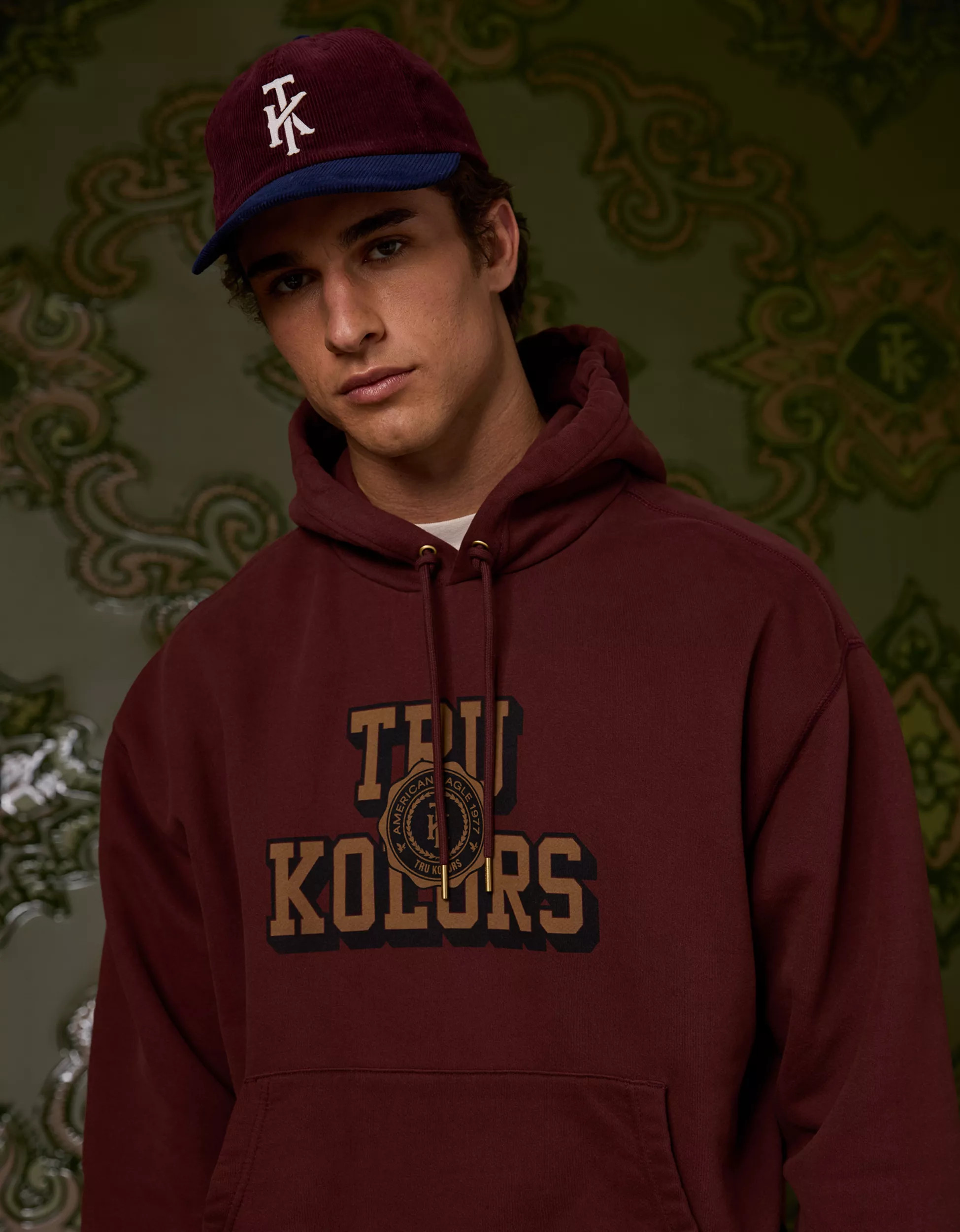 AE x Tru Kolors Heavyweight Graphic Hoodie | American Eagle Outfitters (US & CA)