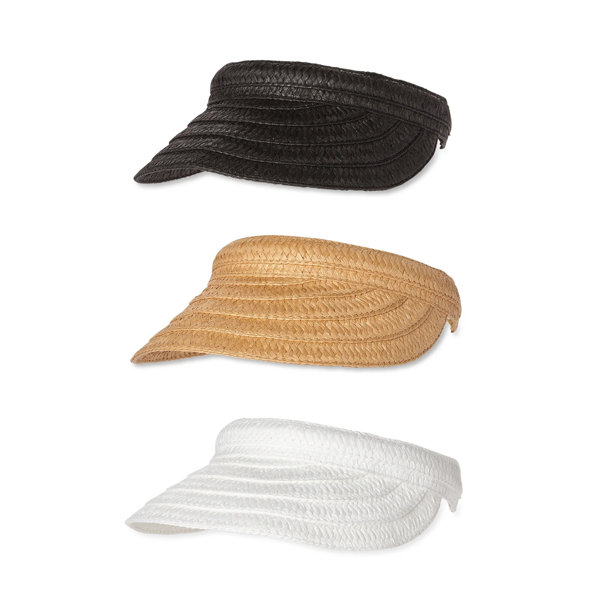 Time and Tru 3pk Ladies Visors | Walmart (US)