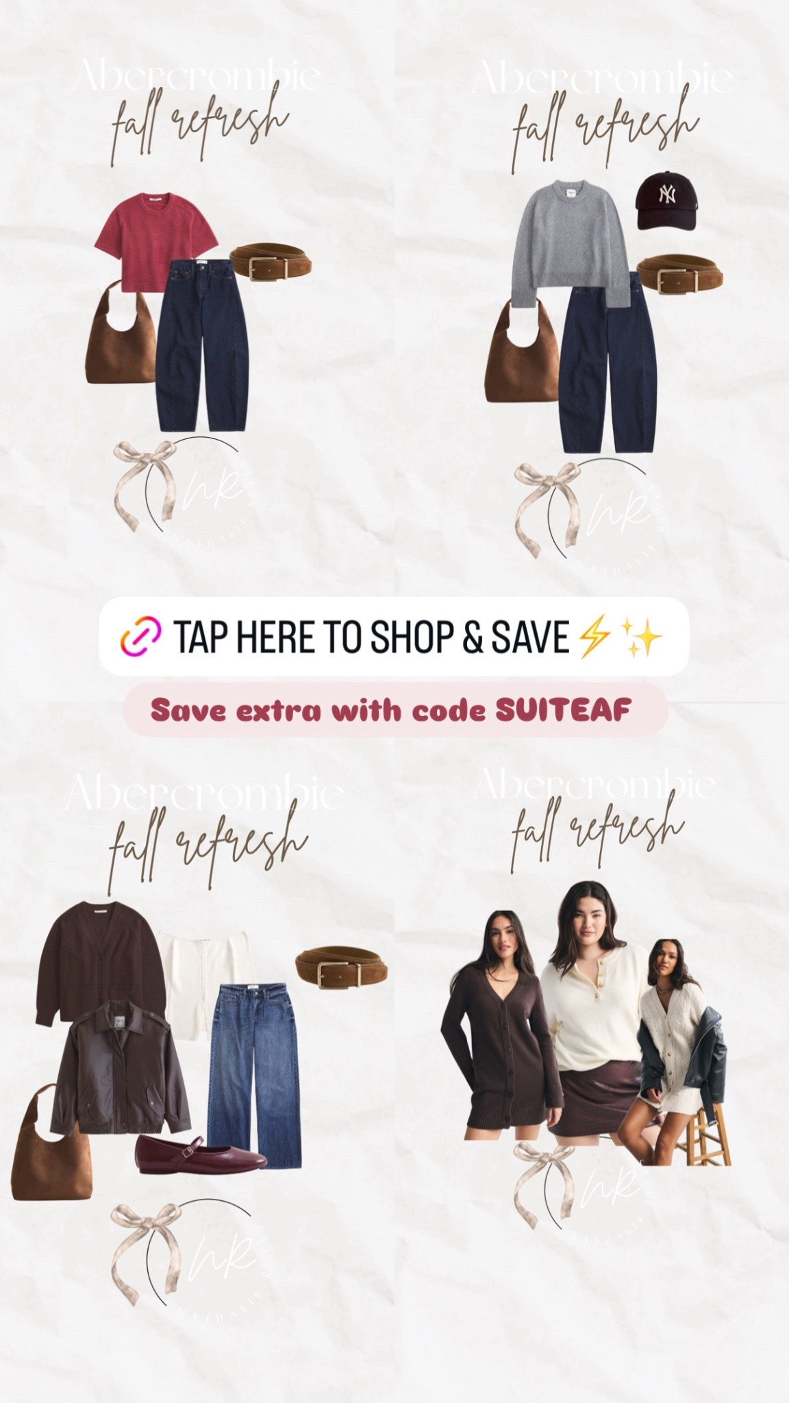 Last day to save at Abercrombie use the code SUITEAF 

#LTKSaleAlert #LTKMidsize #LTKSeasonal