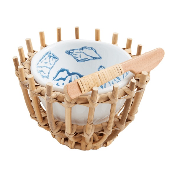 White Sea Woven Tidbit Set | Mud Pie