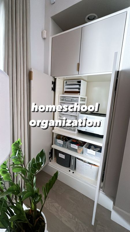 Homeschool organization. More details on my Insta @luvbecstyle. Homeschool tips back to school home organization organize school supplies 

#LTKBacktoSchool #LTKhome #LTKfamily