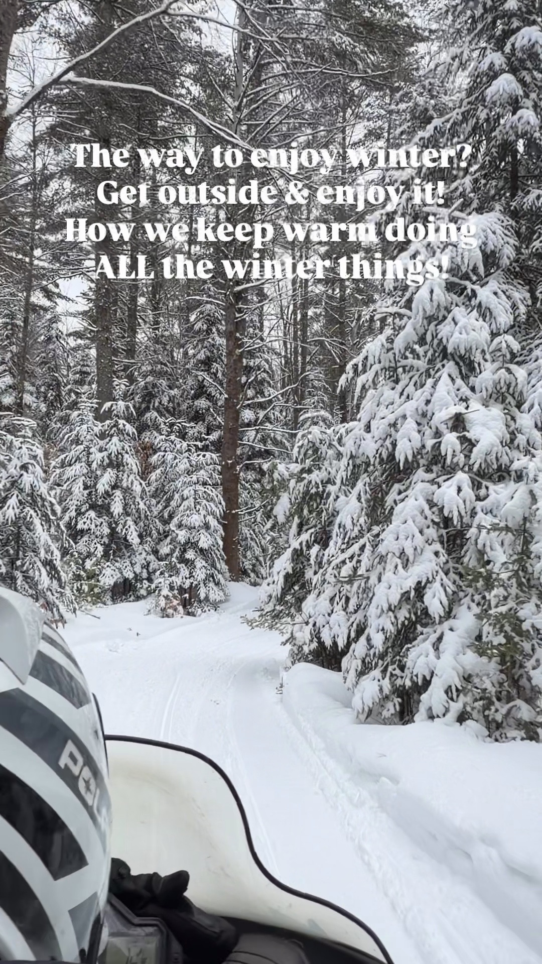 Awe don’t mind the snow bc we have so many ways we love getting outside to enjoy it!  Skating, snowmobiling, snowshoeing, cross country and downhill skiing.  How do we keep warm?! 

#LTKdayinmylife #LTKMens #LTKSeasonal