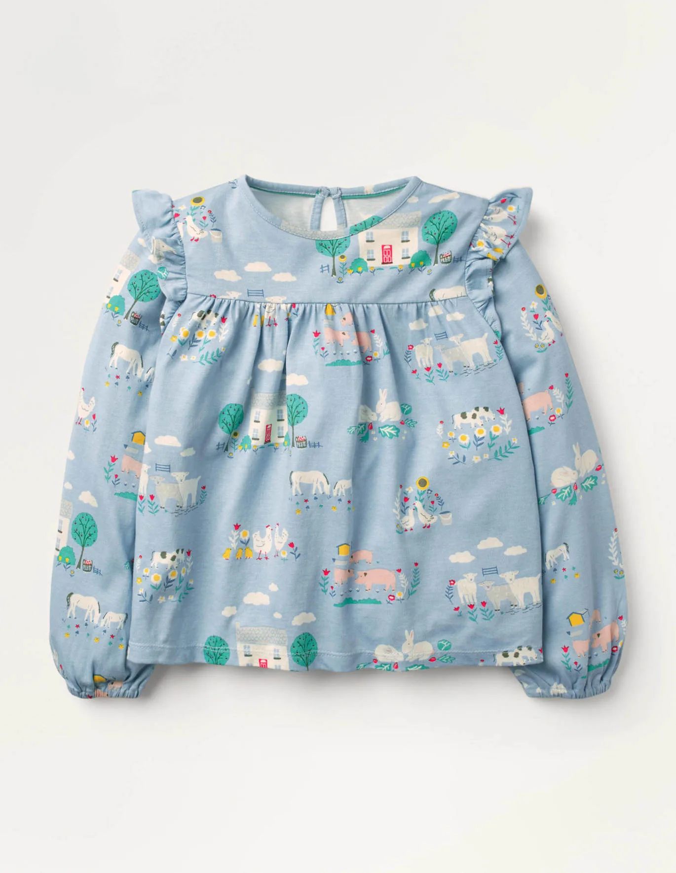 Floaty Printed Ruffle Top | Boden (US)